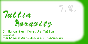 tullia moravitz business card